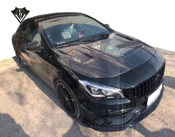 Cappuccio CLA in fibra di carbonio di alta qualità con vetro per Mercedes-Benz CLAnet CLA