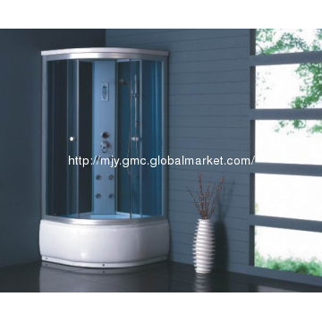 simple shower room with sliding support