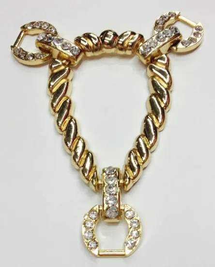 Hot-Sell Sandal Chain for Women, Fashion Sandal Chain, Alloy Sandal Trim, Rhinestone Decor Chain for Flats&Pumps