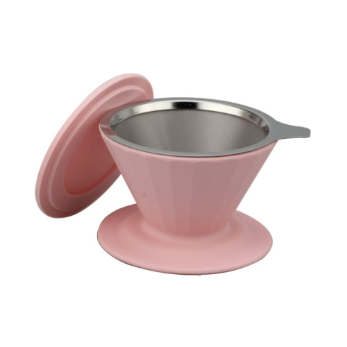 Silicone with stainless steel coffee filter set