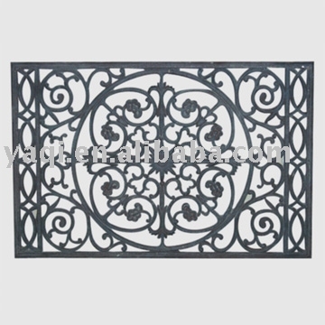 Cast iron sun flower doormat