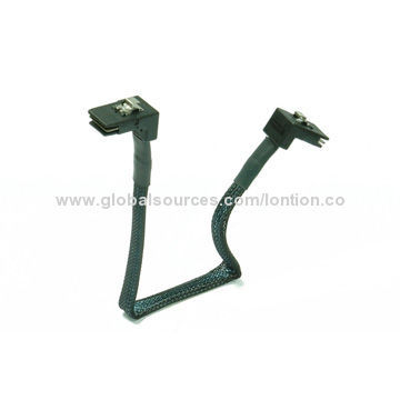 High-point Mini SAS Right Angle 36P SFF-8087 to 36P SFF-8087 Cable with 100 Ohms Impedance