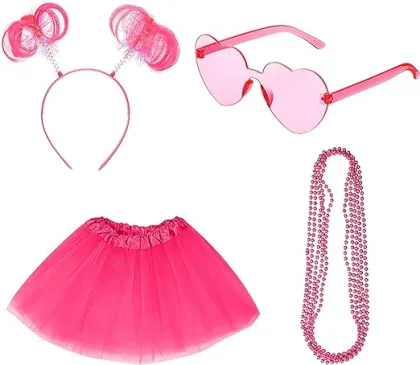 Women Kids Headband TUTU Costume Accessories Set