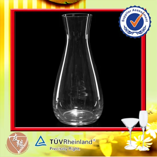 Food Grade Quality Blown Glass Liquor Decanter Manufacturer 1L Decanter Wine