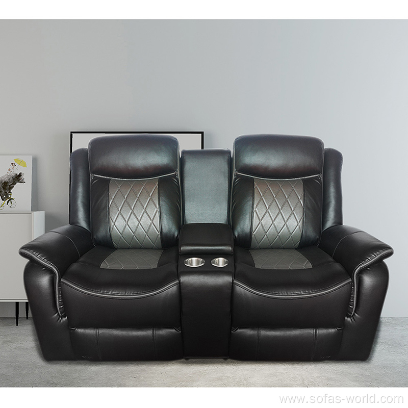 Leather Loveseats & Sectional Recliner Sofa Set