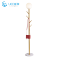 Lampa podłogowa LEDER z wysokim statywem