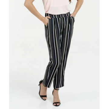 Elastic On the Waist Casual Pants Trouser