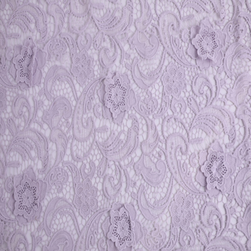 Elegant Mily Yarn 3D Flower Chemical Lace Fabric