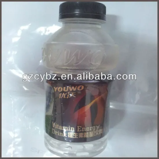 40u PVC shrink wrap plastic drink bottle labels