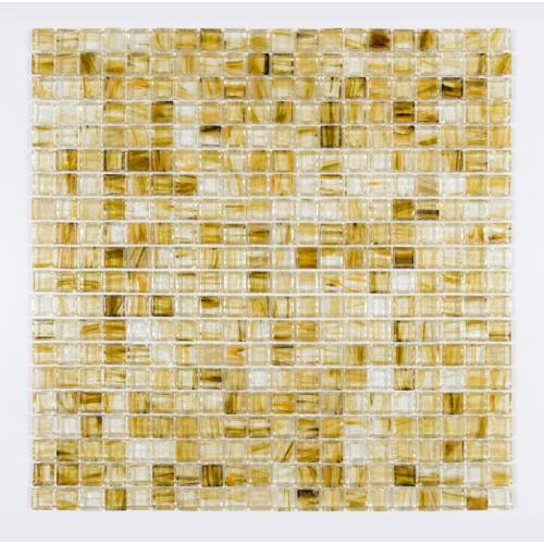 Mosaico de vidrio de baño amarillo cocina backplash