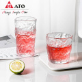 Clear Glass Wine Whiskey Cup Blank Sublimation Glasses