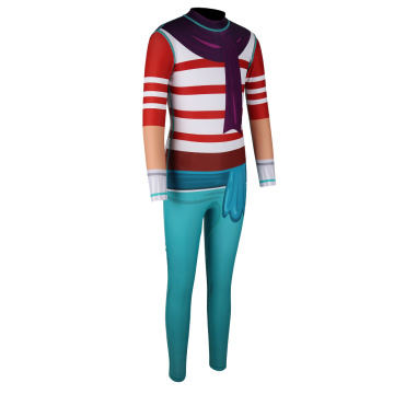 Costume da bagno in poliestere lycra per bambini in pelle marina