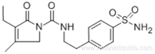 4-[2-[(3-Ethyl-4-methyl-2-oxo-3-pyrrolin-1-yl)carboxamido]ethyl]benzenesulfonamide CAS 119018-29-0