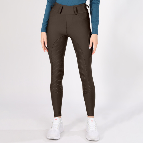 Classic Brown Women's Equestrian Fitness Pants