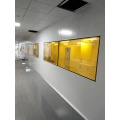 Hollow yellow light clean viewing window (handmade panel)