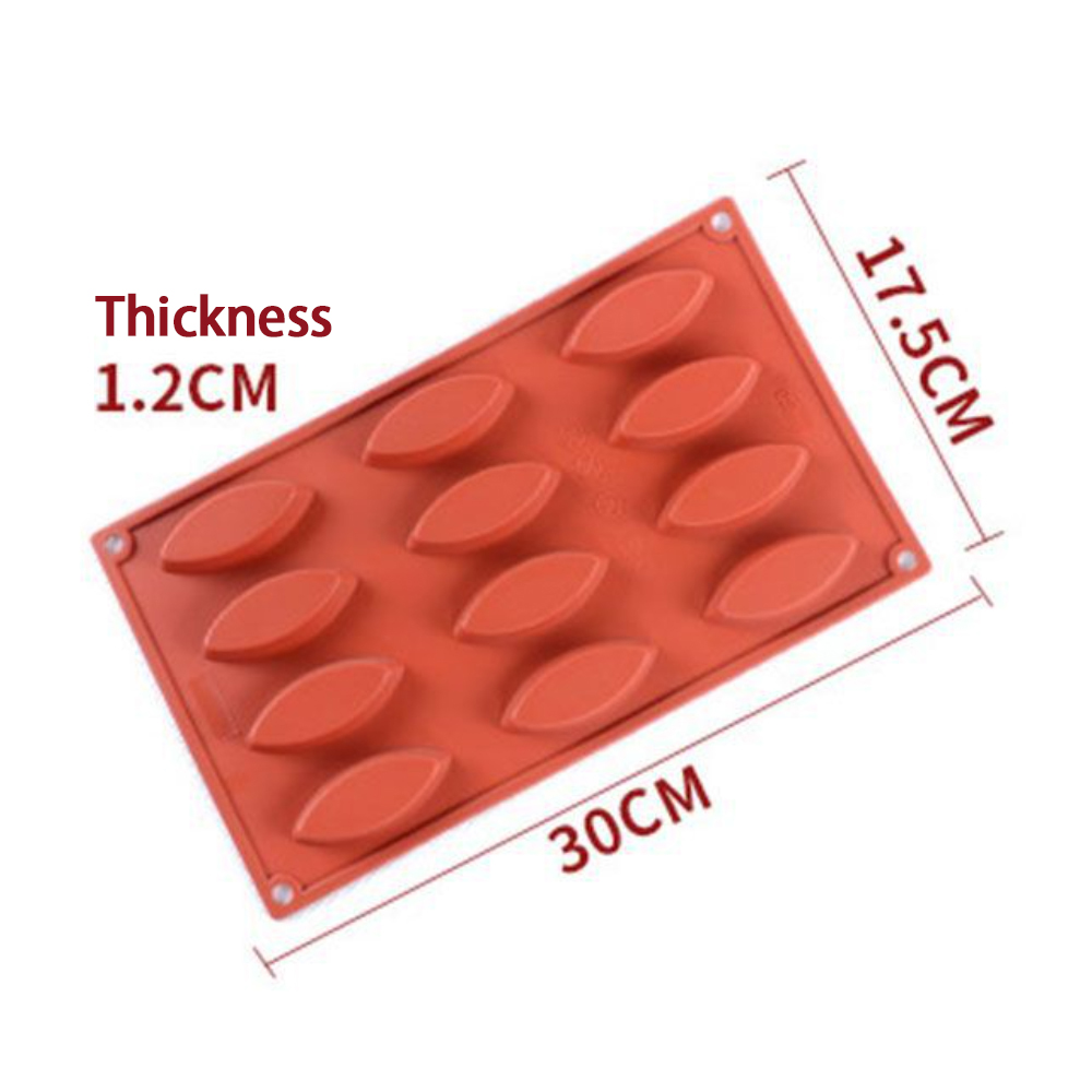 Leaf Shaped French Mousse Cake Silicone Baking Mold 3