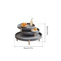 Nordisches Design minimalistischer Multi-Tier-Betonfruchtschale