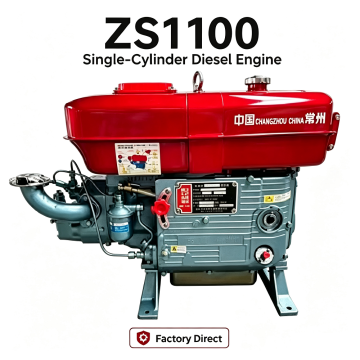 1100 Single Cylinder Diesel Engine for Walking Tractor, Pump