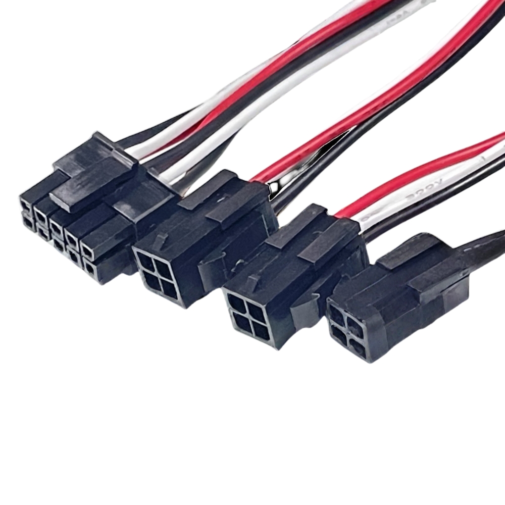 10P to 4P medical wiring harness