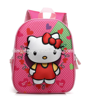 Cartoon Character embossing 3d EVA School Backpack Child Bag Wholesale
