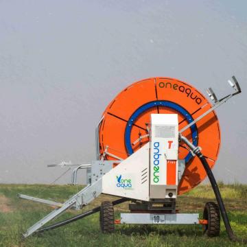 Water turbine hose reel irrigator