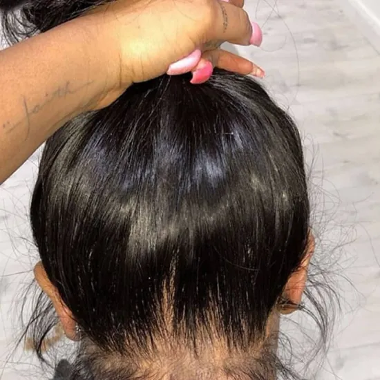 Raw Indian Virgin Human Hair Hd Swiss Lace Front Wig Cheap Transparent Full 360 Lace Frontal Wig Natural Human Hair Wig Vendor