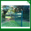 Triple tier wire mesh perimeter fencing panels