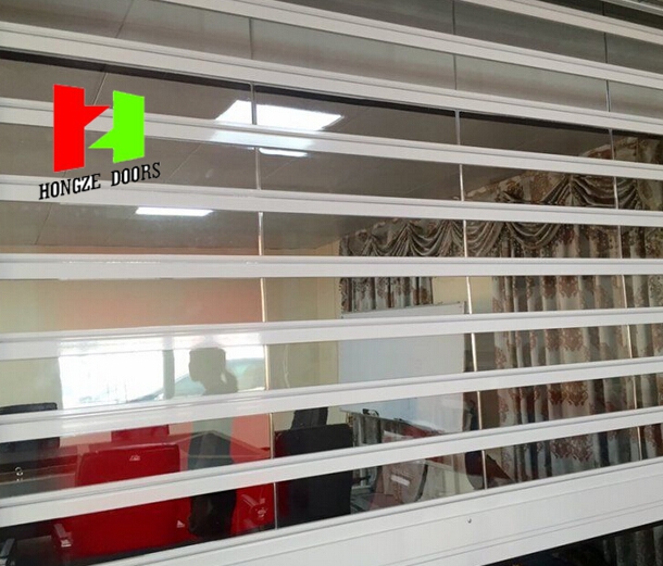 Commercial Transparent Crystal Roller Shutter Door