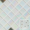 Mosaic White Iridescent Glass Inside Decor Brick