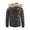 Herren Pufferjacke mit Fellkapuze Hohe Qualität