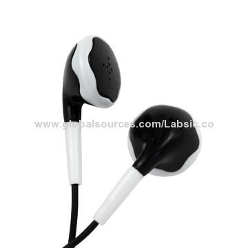 Music/Mobile Phone Earphones with 3mW Rated Power, 10-22,000Hz Frequency