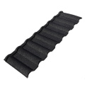 black milano stone colored metal roof tile