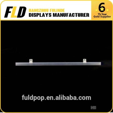Eco friendly Display discountting supermarket PVC transparent plastic poster pole