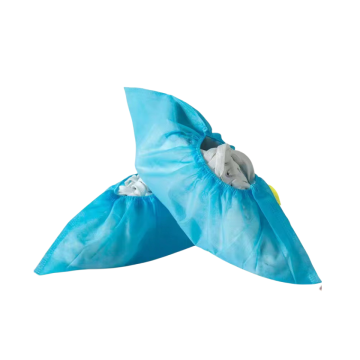 Factory High Quality, Waterproof & Dust-Proof Machine-Made Disposable Shoe Covers with Non-Slip Feature