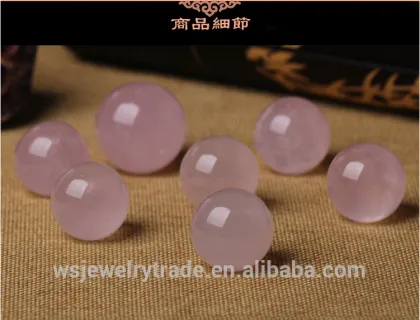 A pure natural natural crystal powder Natural crystal seven array ornaments Pink crystal ball trick wealth Wang love
