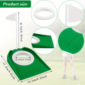 Entrenador de putting de golf para interiores, Putter de bandera con orificio ajustable