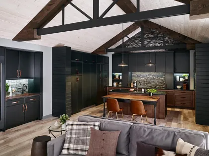 Custom Solid Wood Design Kitchen Cabinets