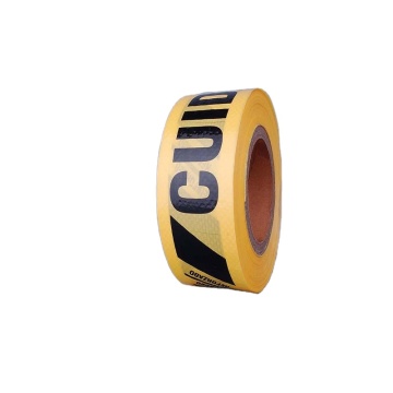 Lapisan cetak yang disesuaikan Film Opp Woven Fabric Tape Non-Sticky Warning Tape