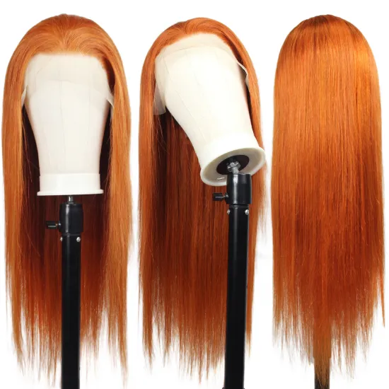 Wholesale original raw indian hair wigs from india wholesale vendor, #350 transparent lace frontal human hair wigs double sided