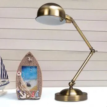 NEW Vintage Bronze LED Table Reading Lamp
