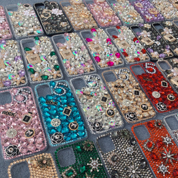 Bling Diamond Rhinestone Aangepaste telefoonhoesjes voor iPhone en Samsung