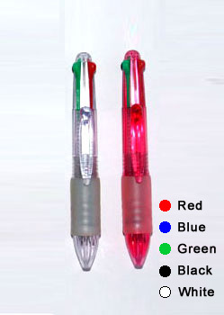 4 färgade penna