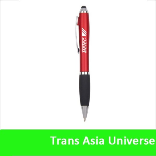 Hot Selling Popular logo rubber tip stylus pen for smartphone