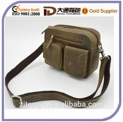 Men's Multi-function Genuine Leather Shoulder Bag Waist Bag Bum Bag