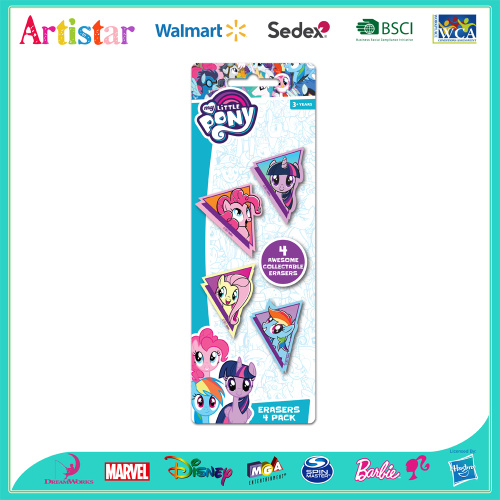 MY LITTLE PONY 4 pack erasers