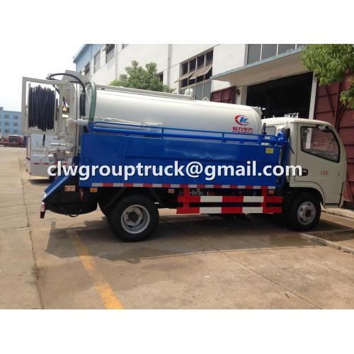 CLW GROUP TRUCK Dongfeng 4X2 5CBM Vakum Limbah Kumbahan Vakum