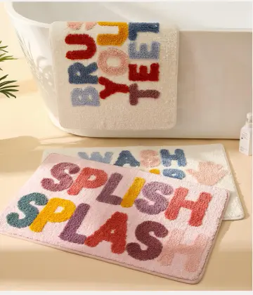 Microfiber Anti Slip Bath Rugs Super Absorbent Bathmat