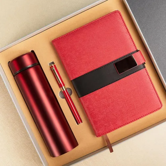 Thermos and notebook gift box