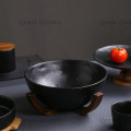 Cookware Set-Large Capacity Mixing Bowl with Acacia Stand