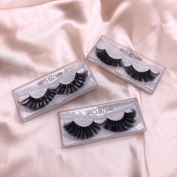 Vegan 8d Mink Faux Eyelashes - شريط كامل رقيق رموش كاذبة مع فرقة واضحة